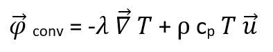 mise en équation de la convection thermique 