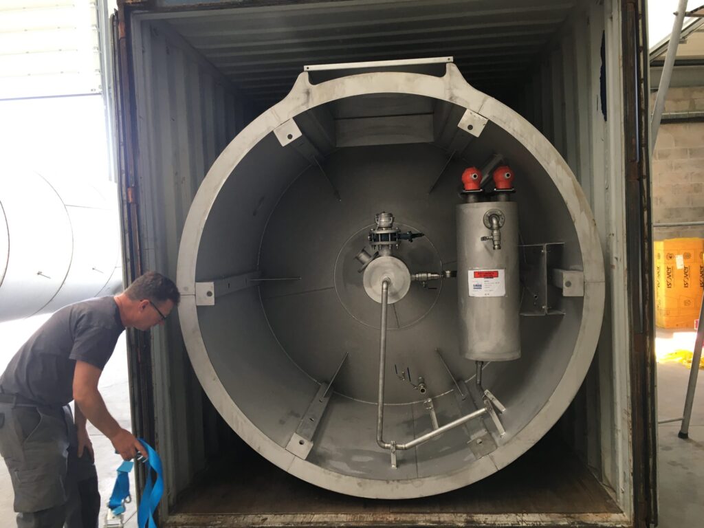 le garrec colonne inox installation industrielle gabon