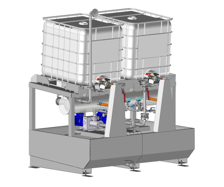 skid dosage ibc process industriel le garrec